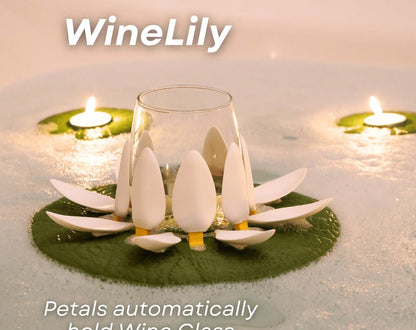 Floating Wine Lily & Candle Lily Bath Set – product image 1