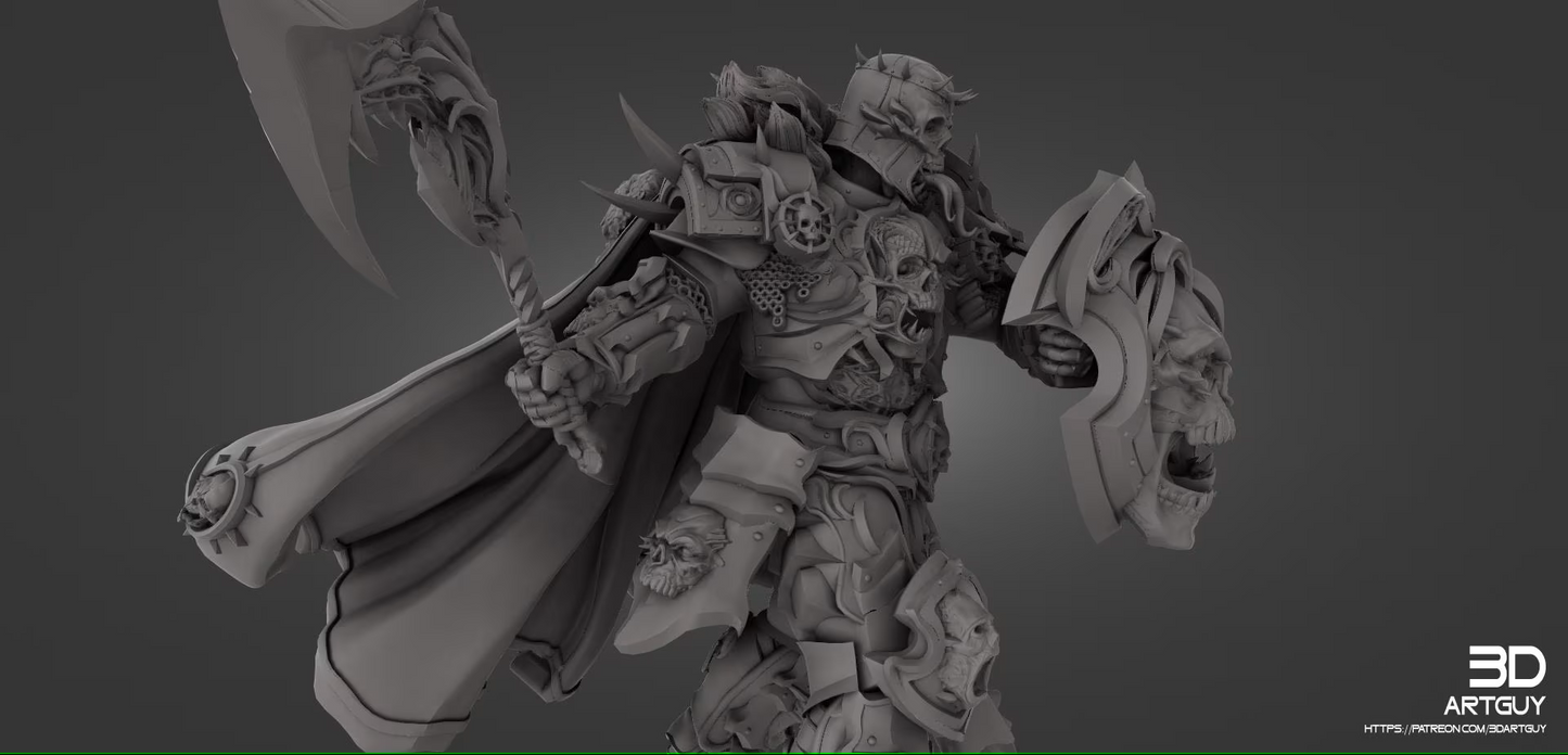 GrimKnight Miniature Ranged & Melee Parts Included Wargaming Proxy