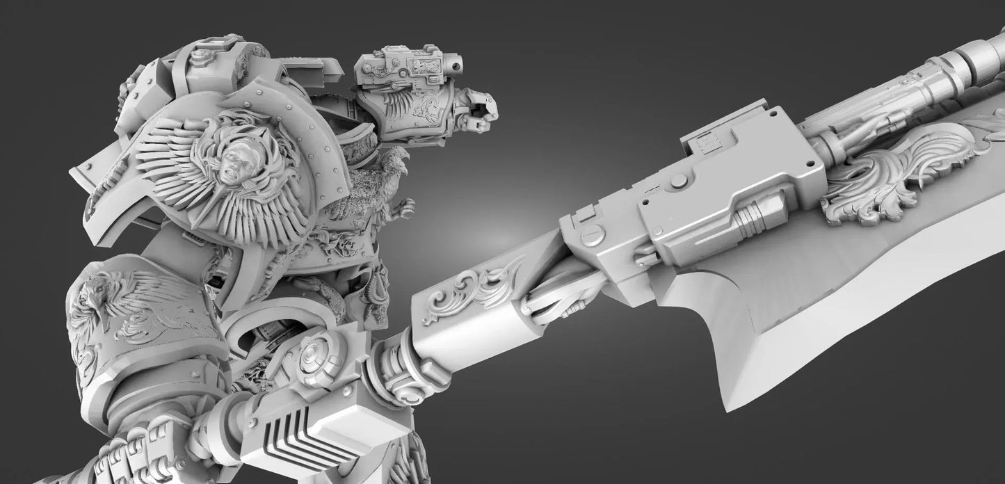 New! Golden Mech Grimdark Miniature Shooting w/ Lance 38mm 50mm 75mm 100mm