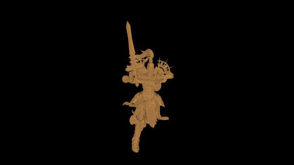 Angry Sister Paladin 3 Face Options! 38mm-50mm-75mm-100mm