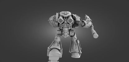 New! Golden Mech Grimdark Miniature Shooting w/ Lance 38mm 50mm 75mm 100mm