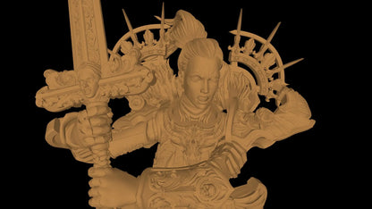 Angry Sister Paladin 3 Face Options! 38mm-50mm-75mm-100mm
