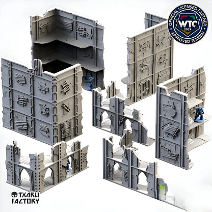 Post Apocalyptic Ruined WTC Terrain Short Set or Pieces {By TxarliFactory}