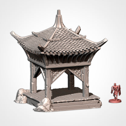 Oriental Buildings – Txarli Factory 3D Printed Tabletop Terrain (28-32mm) - image 1