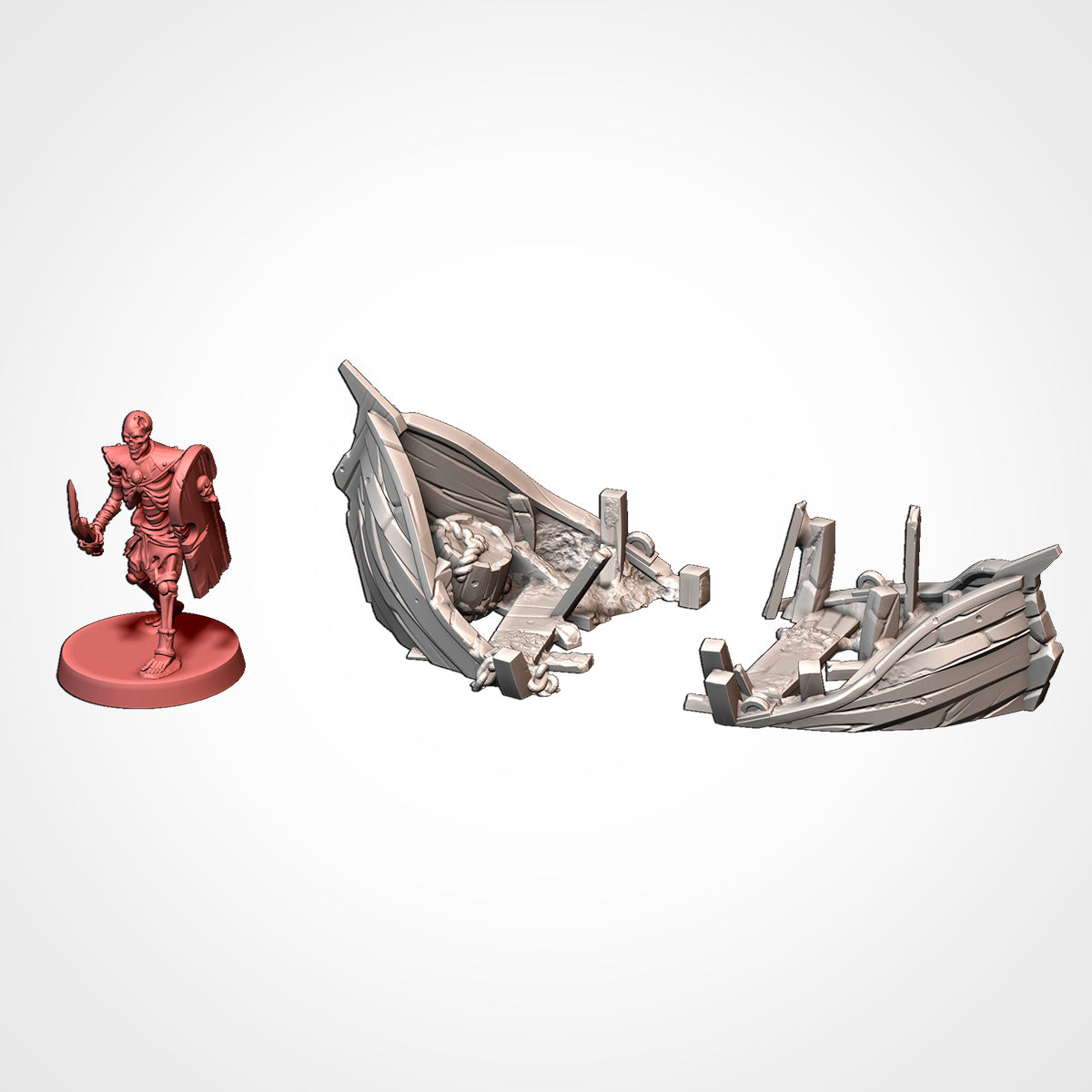 Ships Aground – Txarli Factory 3D Printed Tabletop Terrain (28-32mm) - image 1
