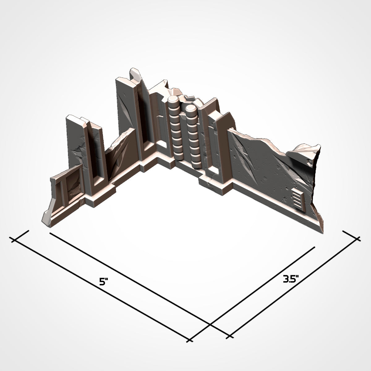 Industrial Ruins GW 10th – Txarli Factory 3D Printed Tabletop Terrain (28-32mm) - image 1