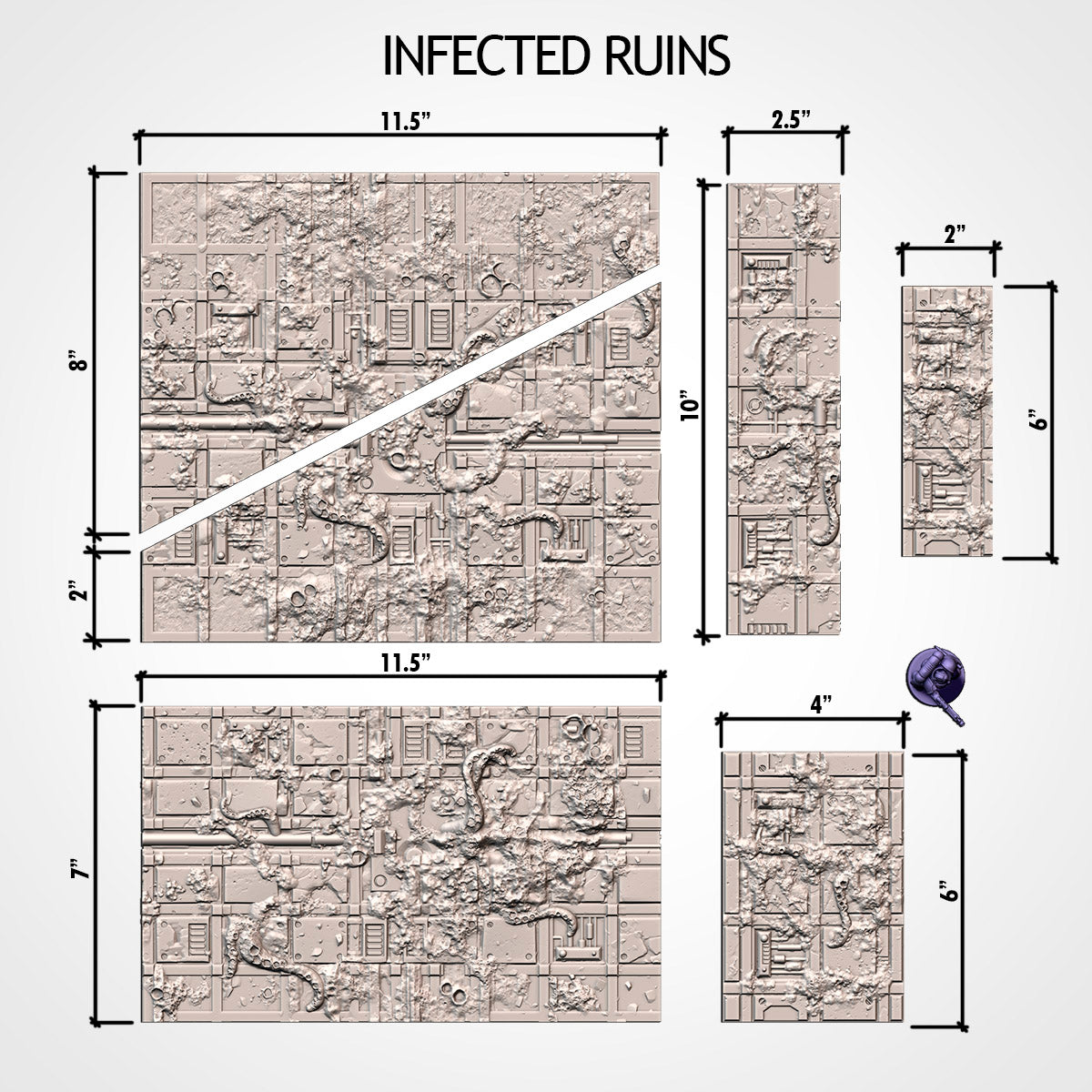 Layouts (Templates) 11th – Txarli Factory 3D Printed Tabletop Terrain (28-32mm) - image 2
