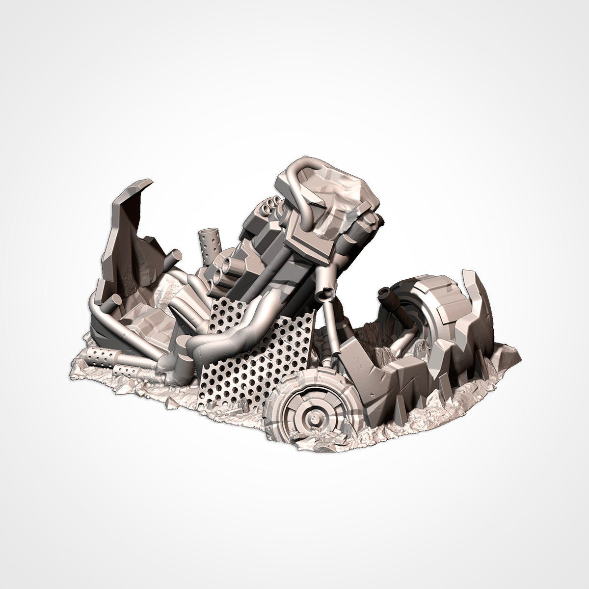 Orc Buggies Destroyed – Txarli Factory 3D Printed Tabletop Terrain (28-32mm) - image 2