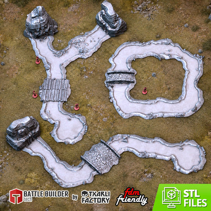 Classic Modular River – Txarli Factory 3D Printed Tabletop Terrain (28-32mm) - image 3