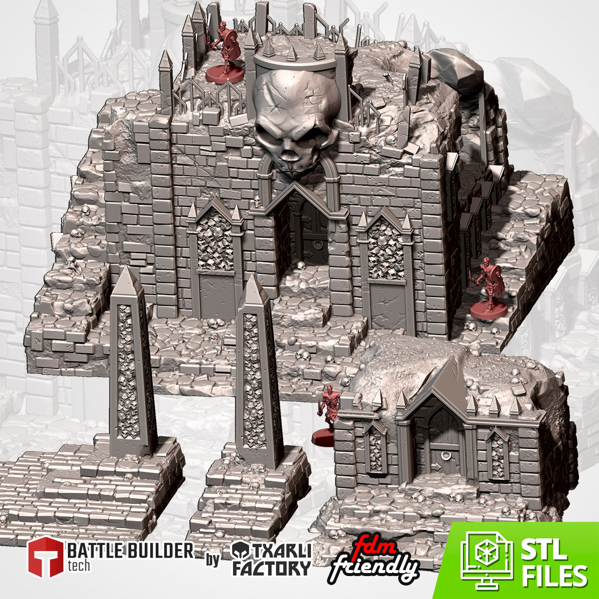 Cursed Mausoleum – Txarli Factory 3D Printed Tabletop Terrain (28-32mm) - image 3