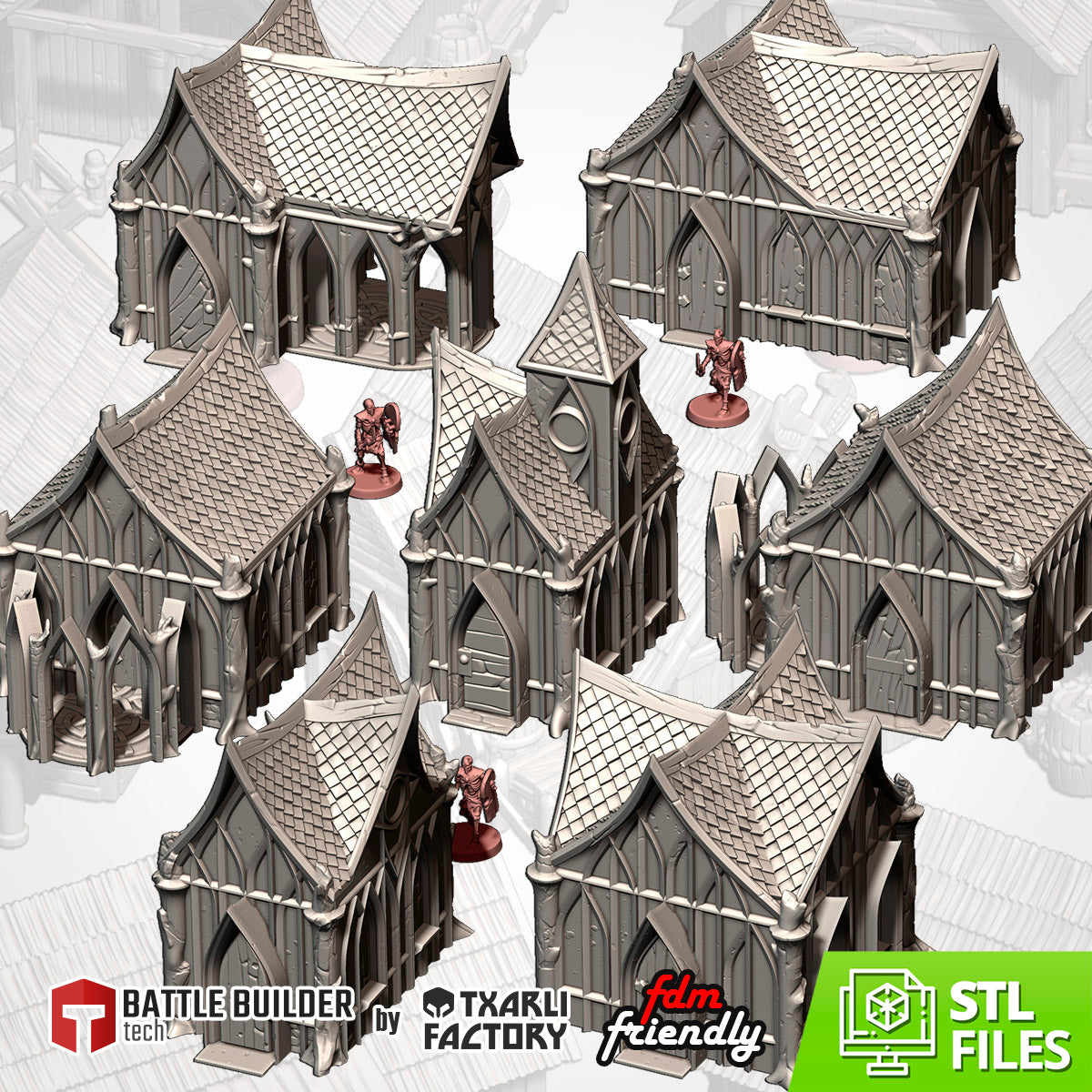 Wood Elf Village – Txarli Factory 3D Printed Tabletop Terrain (28-32mm) - image 3