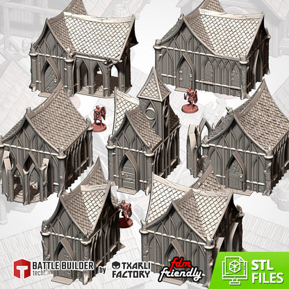 Wood Elf Village – Txarli Factory 3D Printed Tabletop Terrain (28-32mm) - image 3
