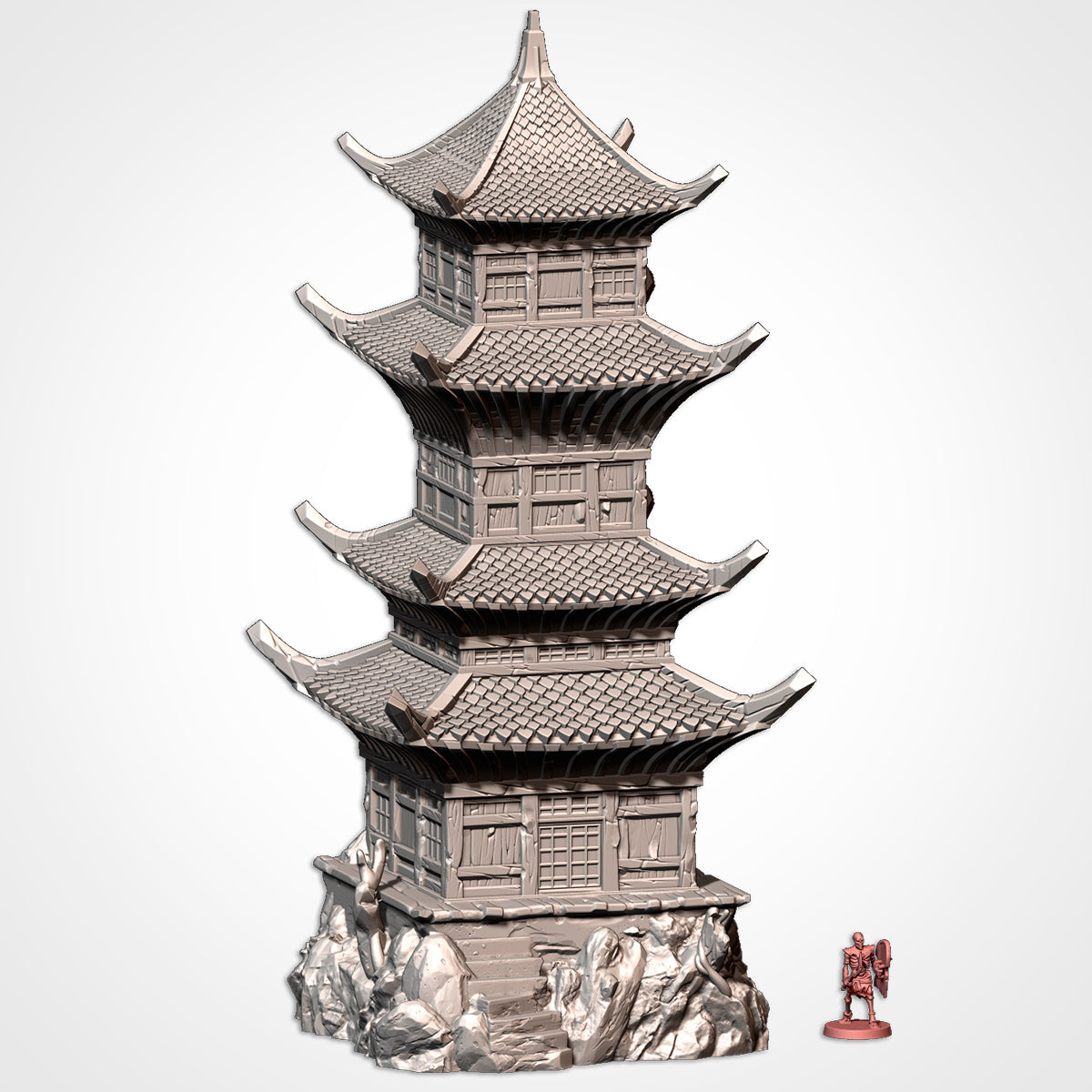 Oriental Buildings – Txarli Factory 3D Printed Tabletop Terrain (28-32mm) - image 4