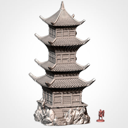 Oriental Buildings – Txarli Factory 3D Printed Tabletop Terrain (28-32mm) - image 4