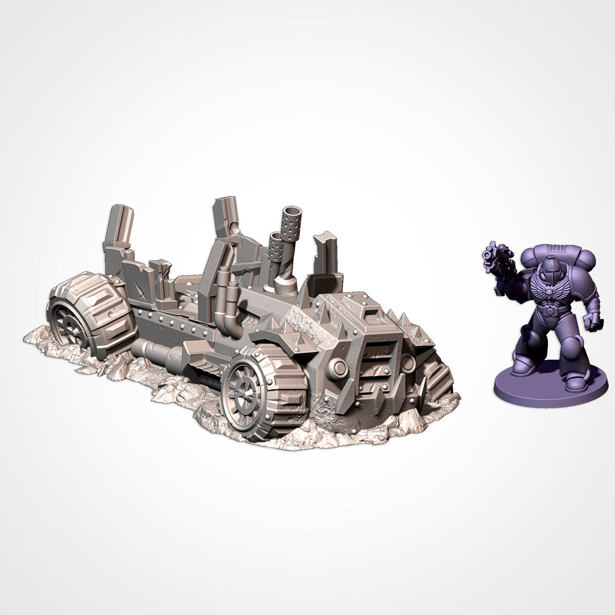 Orc Buggies Destroyed – Txarli Factory 3D Printed Tabletop Terrain (28-32mm) - image 4