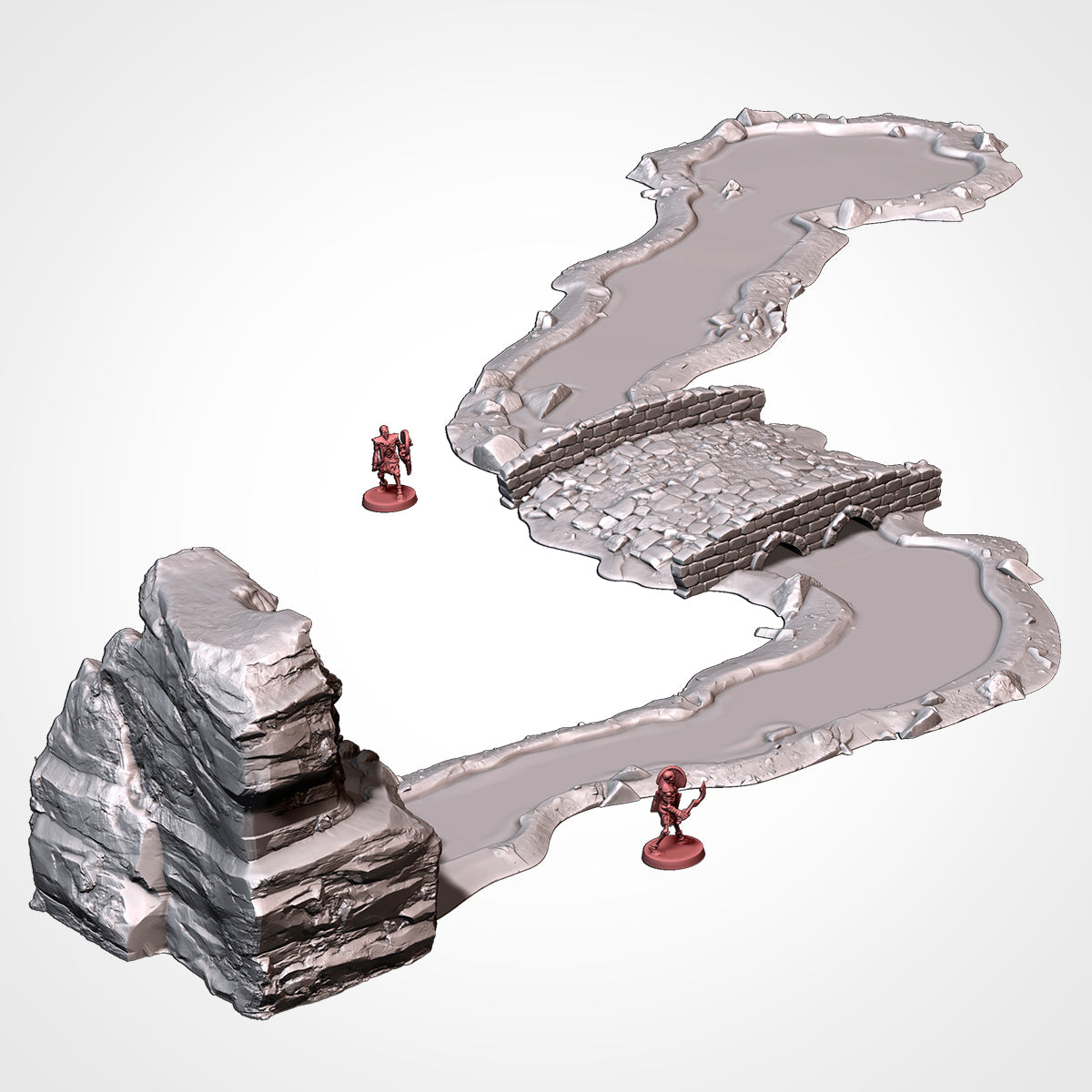 Classic Modular River – Txarli Factory 3D Printed Tabletop Terrain (28-32mm) - image 5