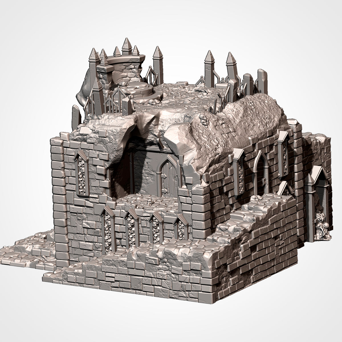 Cursed Mausoleum – Txarli Factory 3D Printed Tabletop Terrain (28-32mm) - image 5