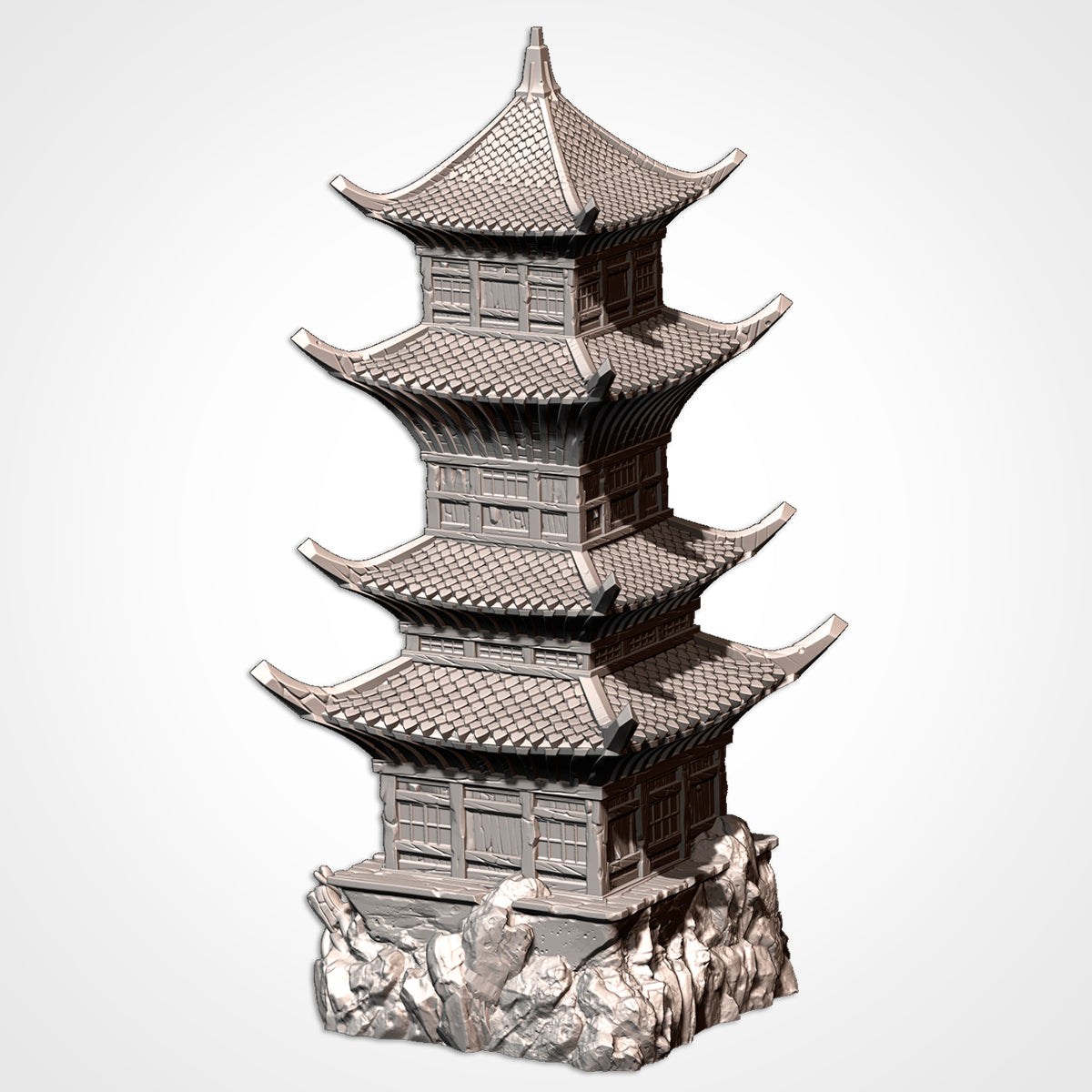 Oriental Buildings – Txarli Factory 3D Printed Tabletop Terrain (28-32mm) - image 5
