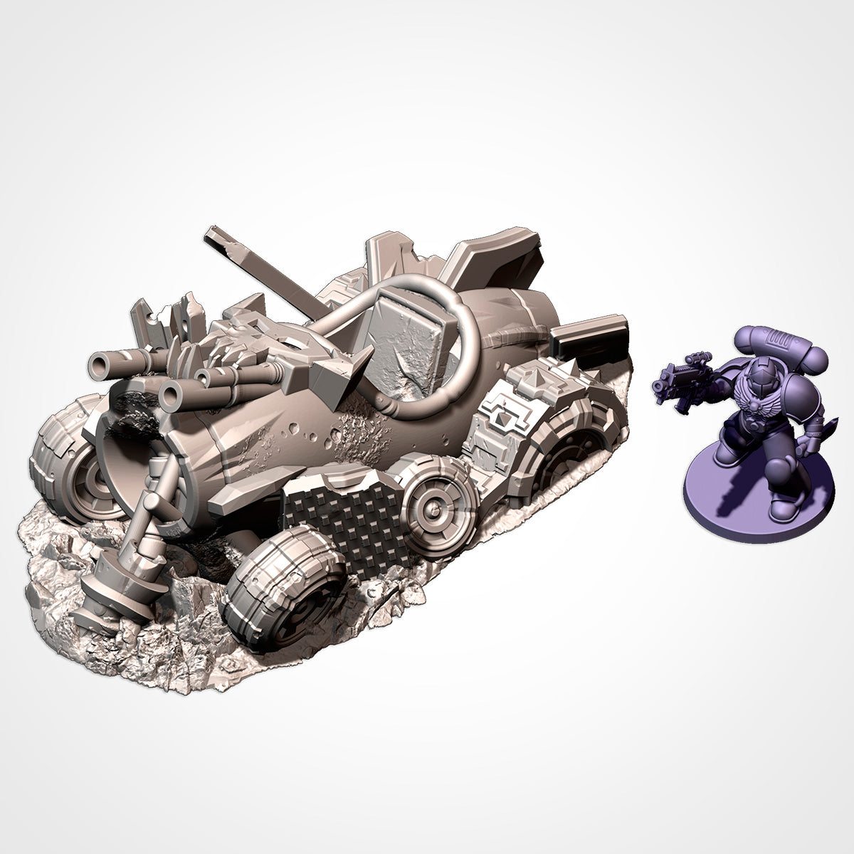 Orc Buggies Destroyed – Txarli Factory 3D Printed Tabletop Terrain (28-32mm) - image 6