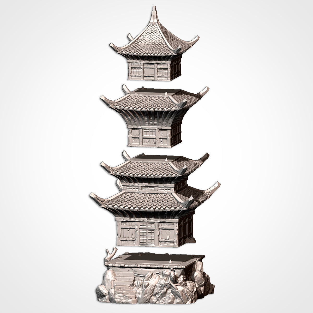 Oriental Buildings – Txarli Factory 3D Printed Tabletop Terrain (28-32mm) - image 6