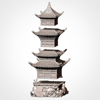 Oriental Buildings – Txarli Factory 3D Printed Tabletop Terrain (28-32mm) - image 6