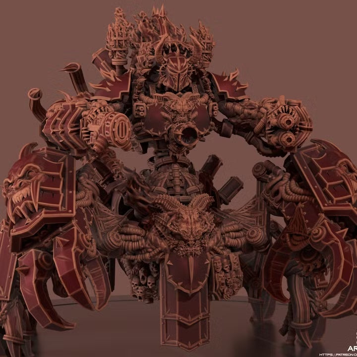 Infernal Crab Engine model render, view 1