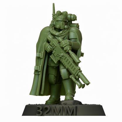 Kasrkin Warrior Vindicated Sniper 32mm render