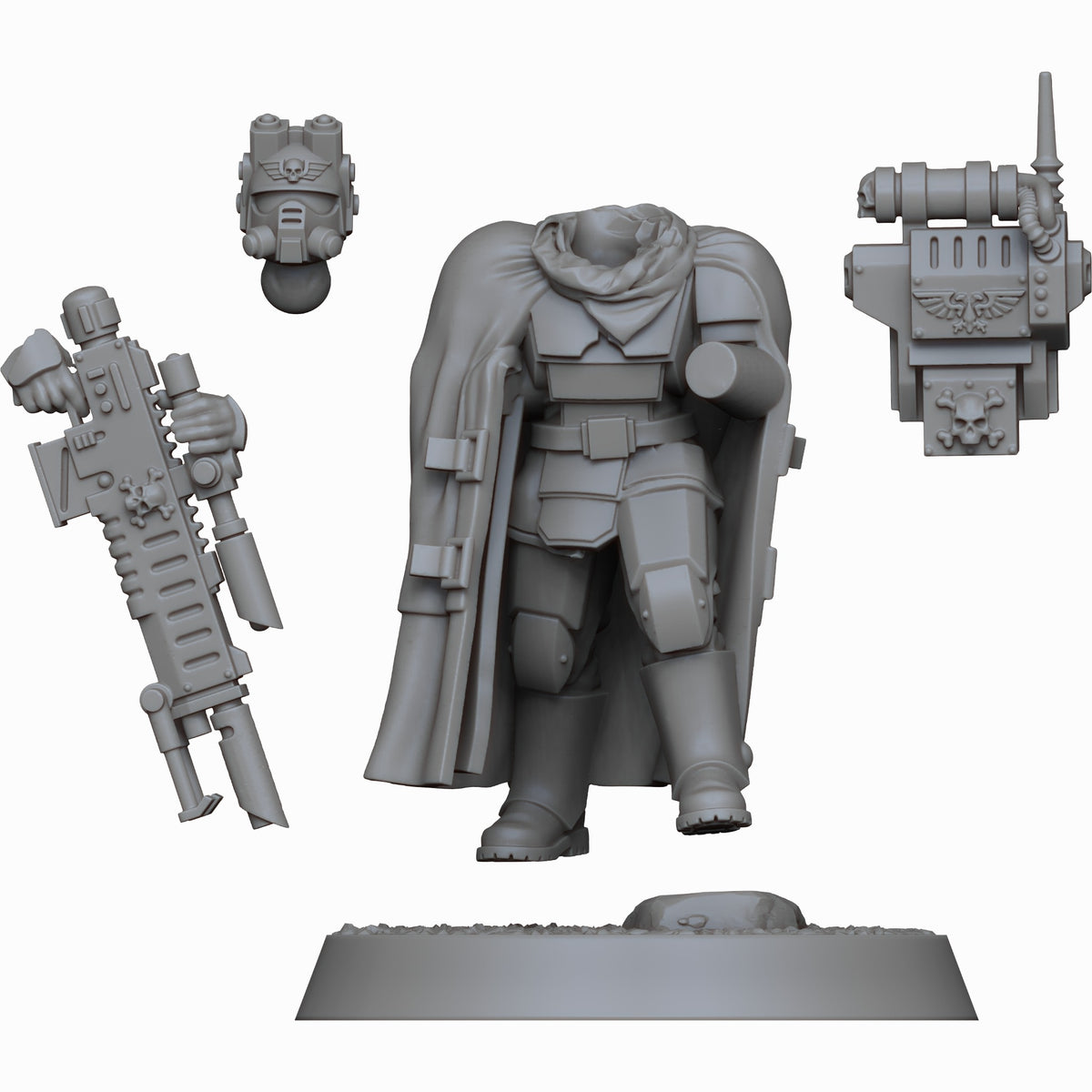 Kasrkin Warrior Vindicated Sniper component render