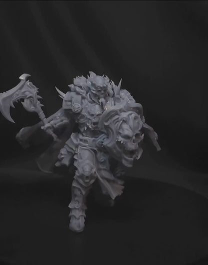Chaos Knight Miniature GrimDark / Fantasy Figure V3 38mm 50mm 75mm 100mm {By 3DArtguy)