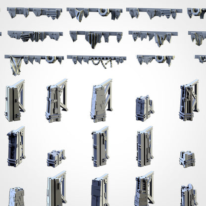 The Last Forts Junkyard Modular Terrain Mega Set or Pieces {By TxarliFactory}