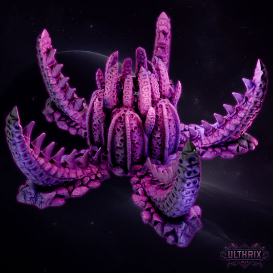 Ulthrix Alien Hive terrain top angle with modular tentacles
