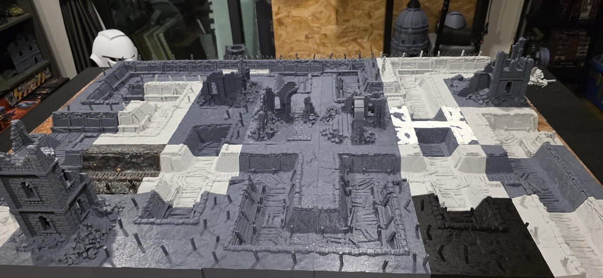 Golgotha Trenchline full tabletop terrain layout