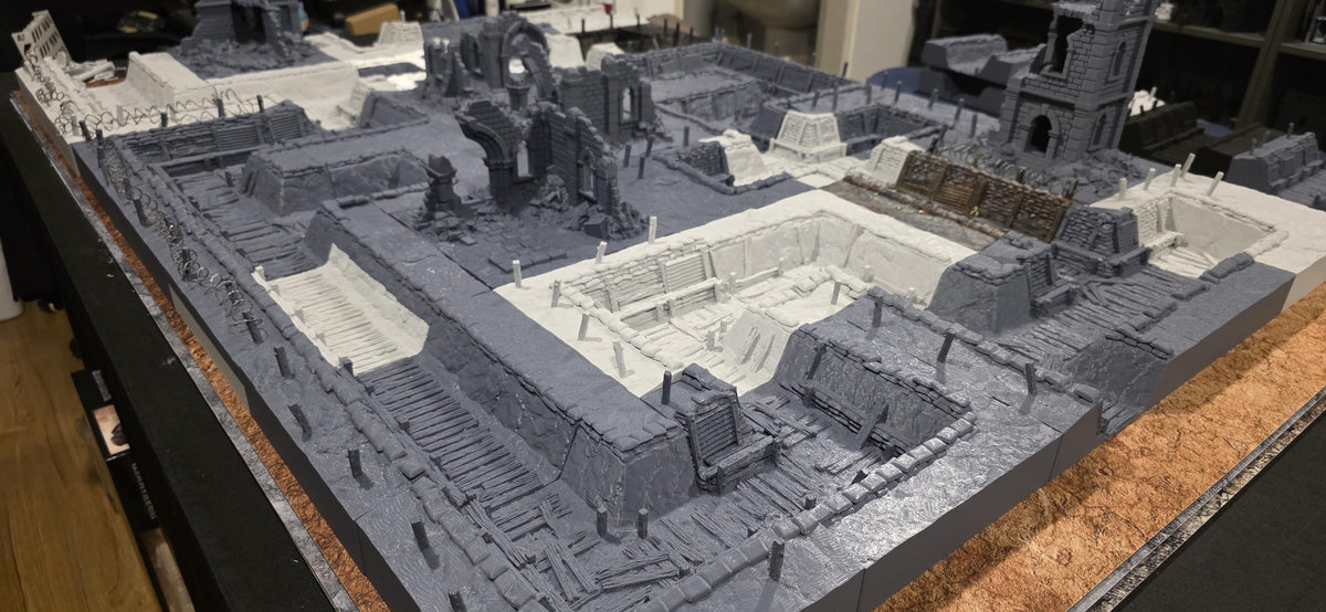 Golgotha Trenchline ruined battlefield terrain board