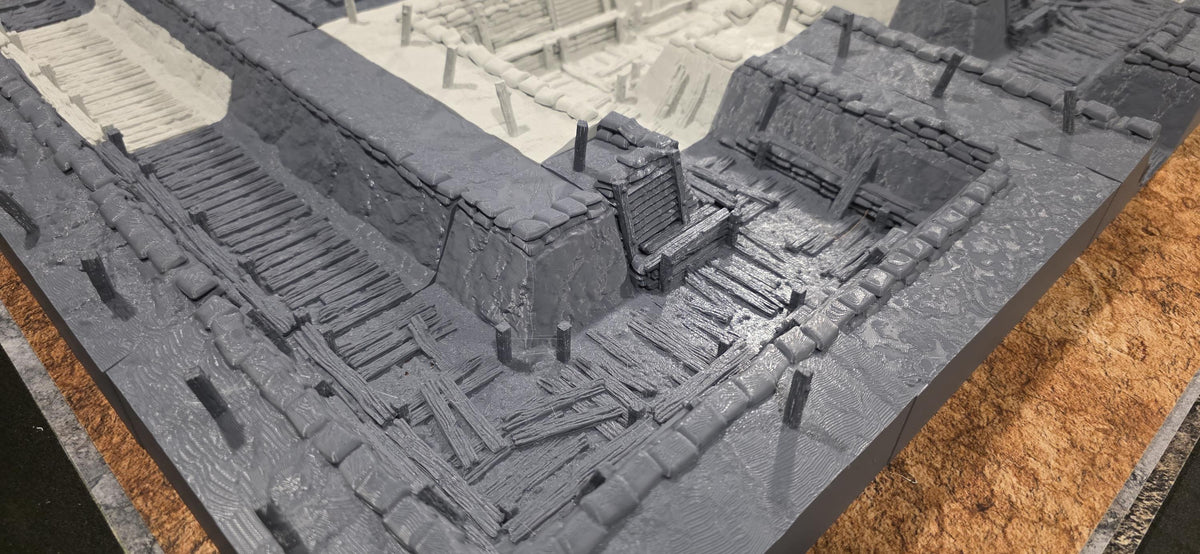 Golgotha Trenchline fortified trench terrain detail